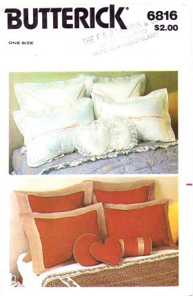 Butterick 6816 Sewing Pattern Pillows & Pillow Covers