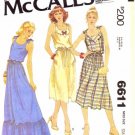 McCall's 6611 Sewing Pattern Misses Yoked Pullover Sundress Size 10 - 12 - Bust 32 1/2 - 34