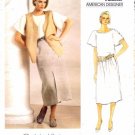 Vogue 1329 Sewing Pattern Calvin Klein Top Vest Skirt Size 8 - Bust 31 1/2