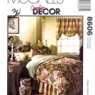 McCall's 8606 Home Decor Sewing Pattern Bedroom Essentials Shams Comforter Curtains