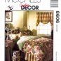 McCall's 8606 Home Decor Sewing Pattern Bedroom Essentials Shams Comforter Curtains