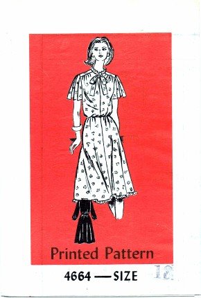 Anne Adams 4664 Sewing Pattern Misses Yoked Dress with Sleeve Variations Size 18 - Bust 40