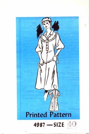 Mail Order 4987 Sewing Pattern Womens Full Figure Front Yoke Dress Size 40 - Bust 44