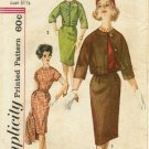 Vintage 1960's Simplicity 3535 Sewing Pattern Junior Misses Dress & Jacket Size 11 - Bust 31 1/2