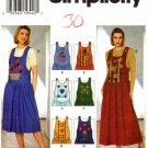 Simplicity 7373 Sewing Pattern Misses Shoulder Buttoned Jumper Size 8 - 12