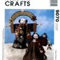 McCall's 9070 Crafts Sewing Pattern Wintery Welcome Snowman Snow People Dolls