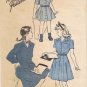 Advance 4398 Vintage Sewing Pattern Girls Shirtwaist Dress Size 4 Breast 23