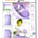 Burda 9807 Sewing Pattern Infants Accessories Bunting Bag Pillow