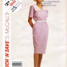 1990's McCall's 4845 Sewing Pattern Womens V-Neck Dress Size 14 - 16 - 18