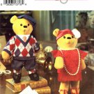 1990's Simplicity 8265 Crafts Sewing Pattern Decorative Bear & Clothes