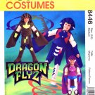 1990's McCall's 8446 Sewing Pattern Dragon Flyz Costumes Size 5 - 6