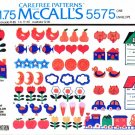 1970's McCall's 5575 Vintage Transfer Pattern Set of Iron-On Transfers