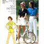 1970's Simplicity 7333 Womens Shirt Pants Shorts Vintage Sewing Pattern Size 8 Bust 31 1/2
