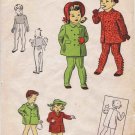1940's Du Barry 5727 Girls Boys Coat Leggings Vintage Sewing Pattern Size 1