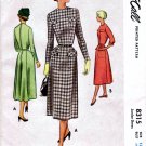 1950's McCall 8315 Junior Dress Vintage Sewing Pattern Size 13 Bust 31