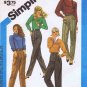 1980s Simplicity 6544 Misses Tapered Pants Vintage Sewing Pattern Size 12
