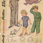 1940s Simplicity 2040 Girls Boys Pajamas Tops Bottoms Size 4
