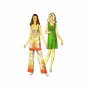 1970s Simplicity 8730 Misses Mini Dress Pants Vintage Sewing Pattern Size 10 Bust 32 1/2