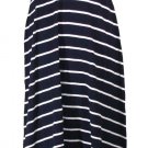 Tommy Hilfiger Womens Dress Maxi Long Striped Navy Blue White Sz XL $89.50