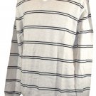 Nautica Mens Sweater V-Neck Striped Knit Oatmeal Heather Sz XXL NWT $69.50