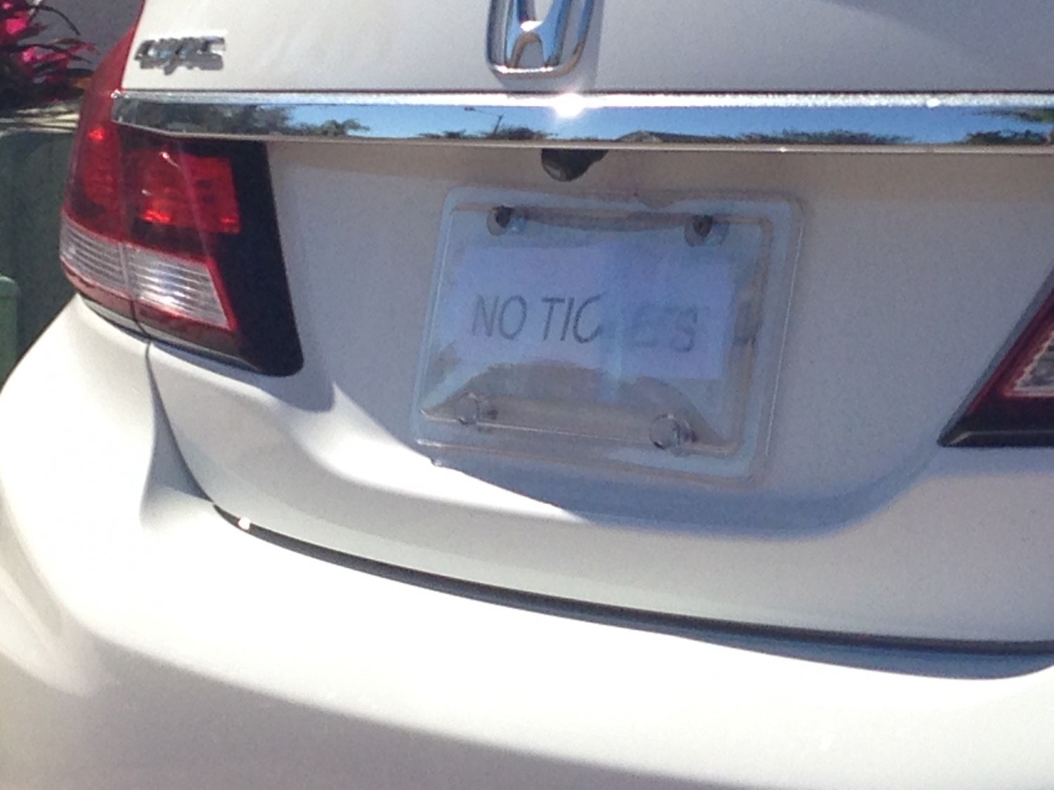 Red Light Ticket License Plate Cover