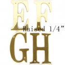 19 pc 6" House Address Number Letter Sign Metal Modern Door Brass Plaque