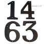 4" House Address Brass Number Letter Sign Metal Modern Door Plaque