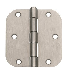 Door Hinges 5 Pack Bolton 3.5" Brushed Satin Nickel Door Hinge 5/8" Radius Hinge
