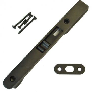 7" inch Dark Oxidized Oil Rubbed Bronze Round End  Door Flush Bolt