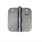 Door Hinges Bolton 3.5" Antique Satin Nickel Door Hinges 5/8" Radius Hinge
