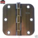 Door Hinges 100 Antique Brass 3 ½" Door  Hinge Hinges  5/8" radius