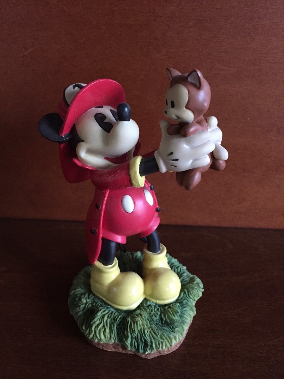 mickey mouse firefighter statue