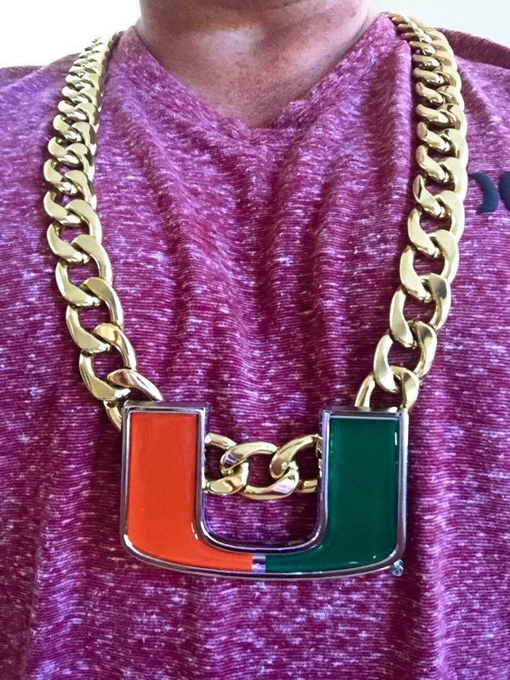 Miami Hurricanes Turnover Chain Large Deluxe Edition 