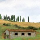 Tuscany Watercolor Greeting Card