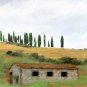 Tuscany Watercolor Greeting Card