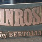 Vinrosa by Bertolli copper printing block letterpress advertisement used