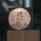 Portrait of a lady? copper printing block unknown maker used