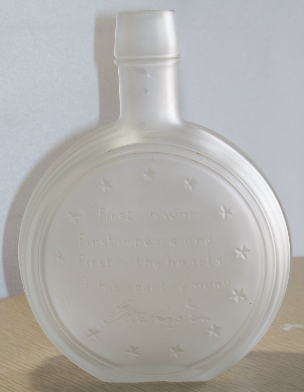 Wheaton Glass bottle Frosted Washington used and empty no box