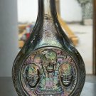 Fly Straight Land Soft Apollo 16 clear iridescent Wheaton bottle Great Space Ed
