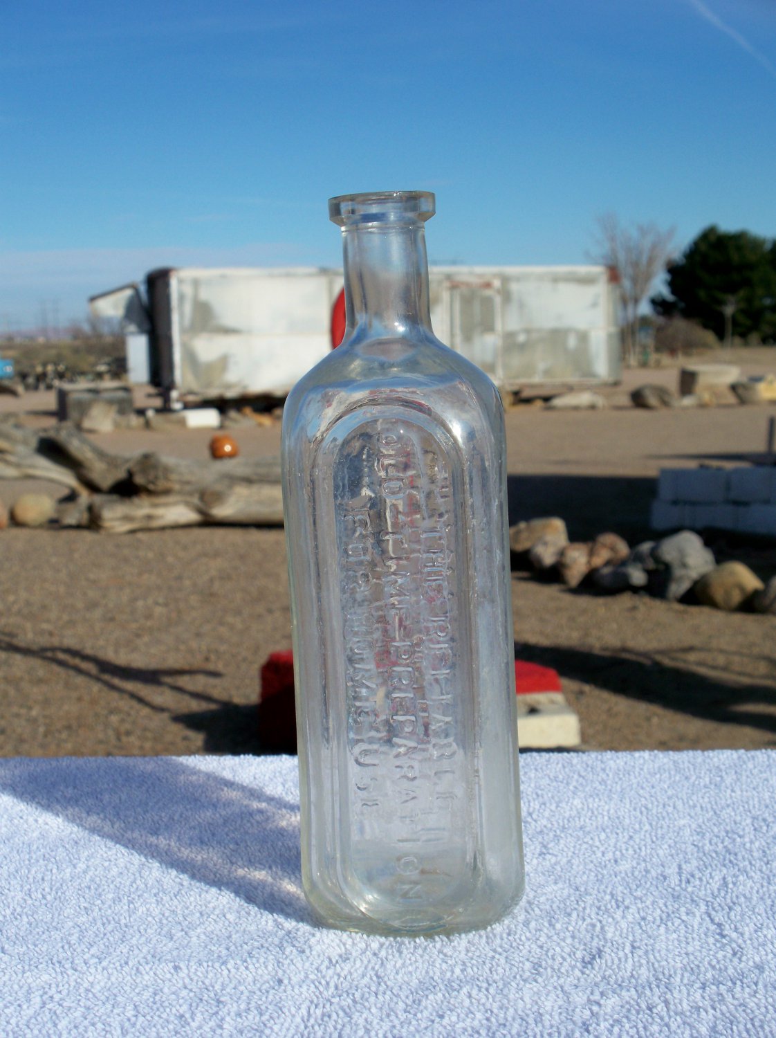 Dr. Peter Fahrney & Sons Co. Chicago, ILL. clear bottle used & empty