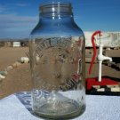 Horlick's Malted Milk clear jar no lid Racine - Wis. - U.S.A. Slough, Bucks, Eng