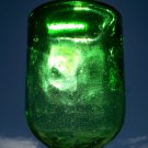 Green bright green wine? bottle bubbles tiny bubbles unknown maker empty