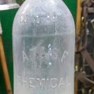 A.T. & S.F. Chemical Dept. clear bottle railroad bottle Fred Harvey bottle water