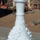Milk White Grape Leaf type of design decanter unknown maker possible Italian