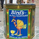 Bird's Custard tin canister 8 sided tin used empty Bird's Custard Powder