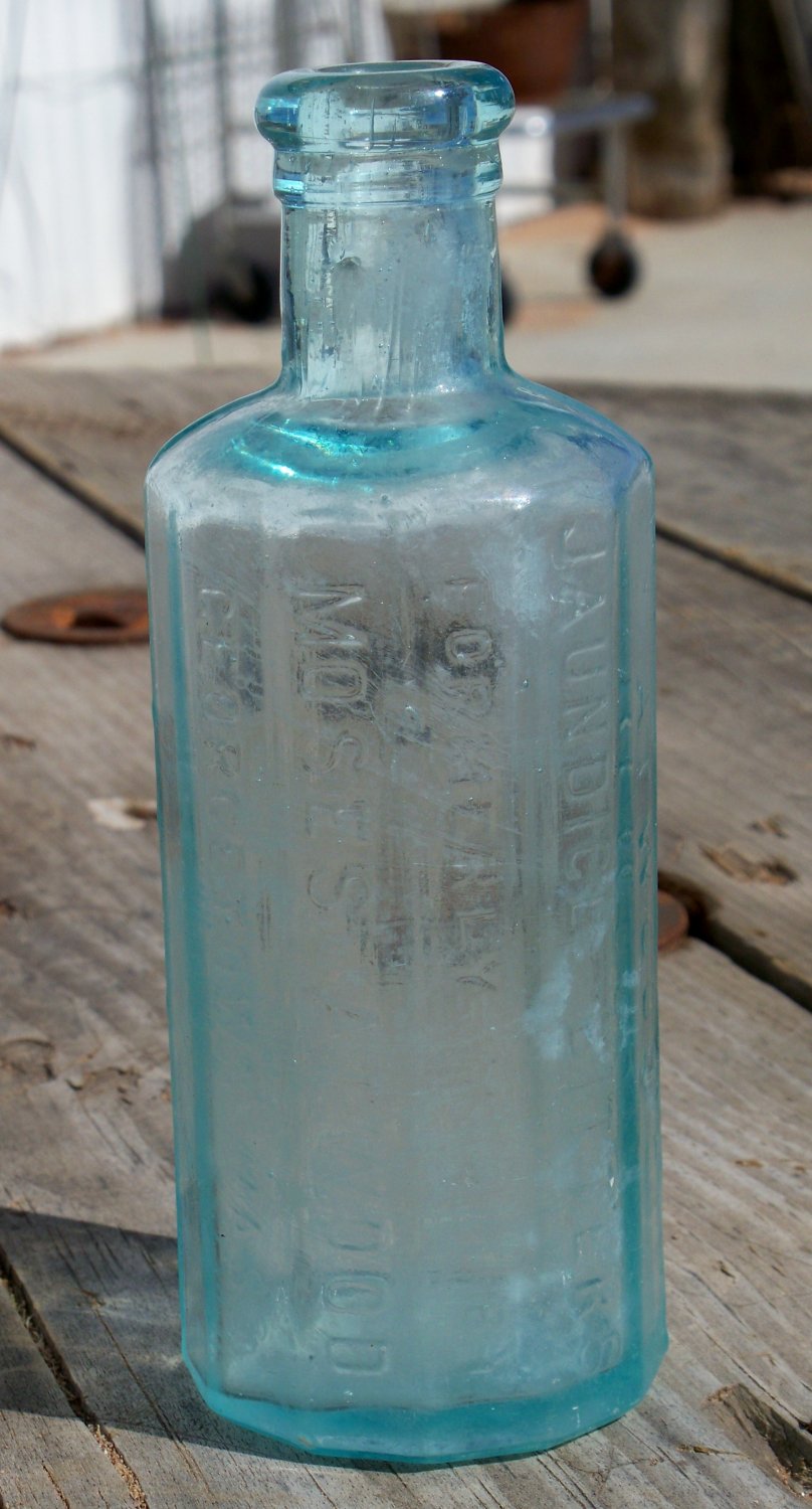 Atwoods Jaundice Bitters Moses Atwoods Mass 12 sided empty