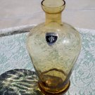 Florentine Original Hand made in Italy decanter missing stopper light amber