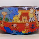 Noah's Ark metal tin used and empty