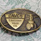 Cavco California Valve Co. Brass Belt Buckle 1976 BTS solid brass buckle