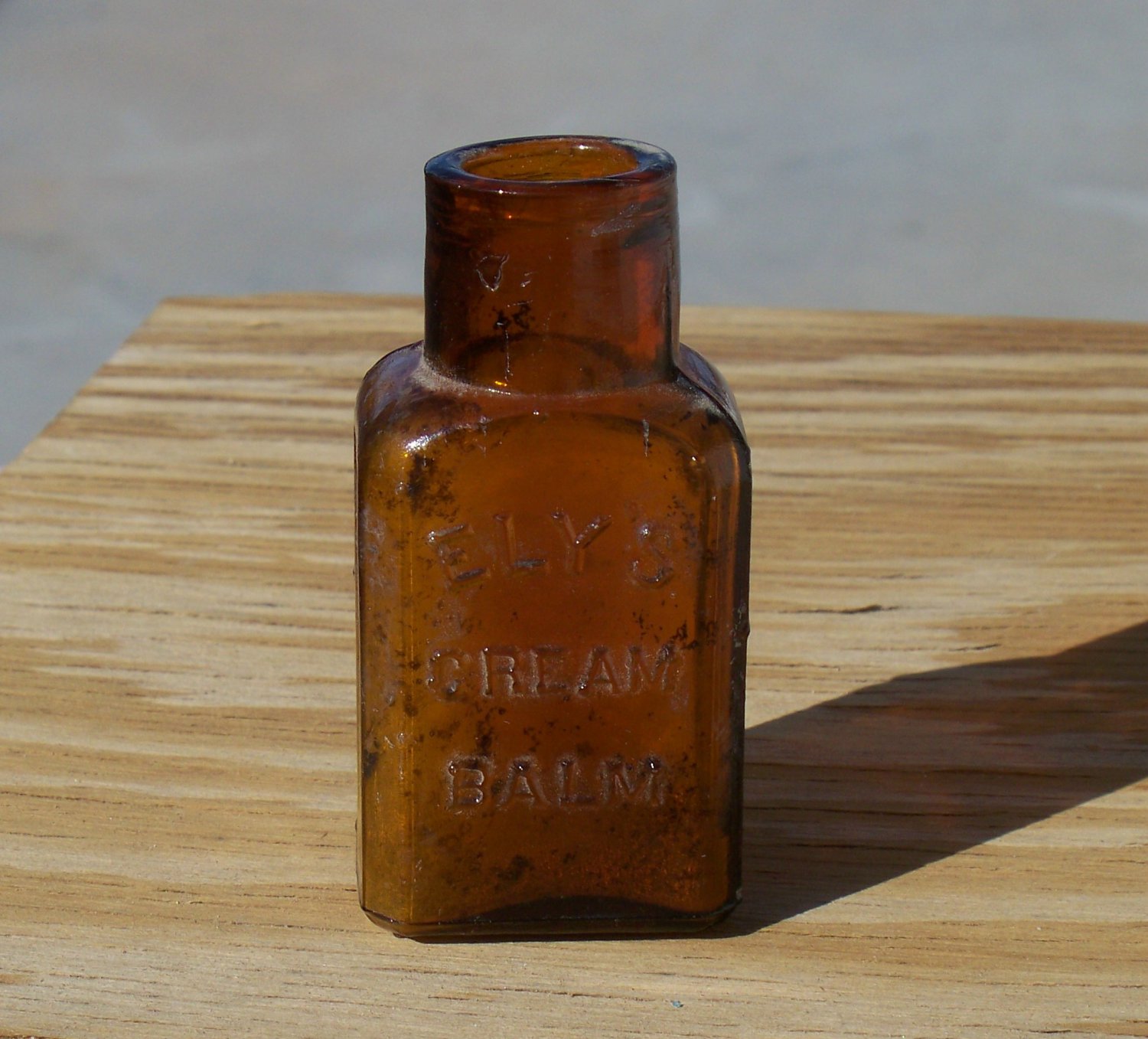 Ely's Cream Balm small brown bottle possible pre 1900's